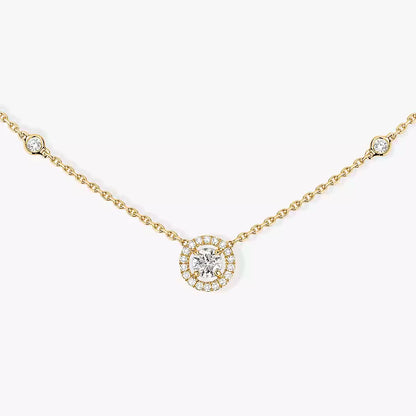 [Mystic JURI]Diamond Necklace 0,20ct Brilliant Shape Joy