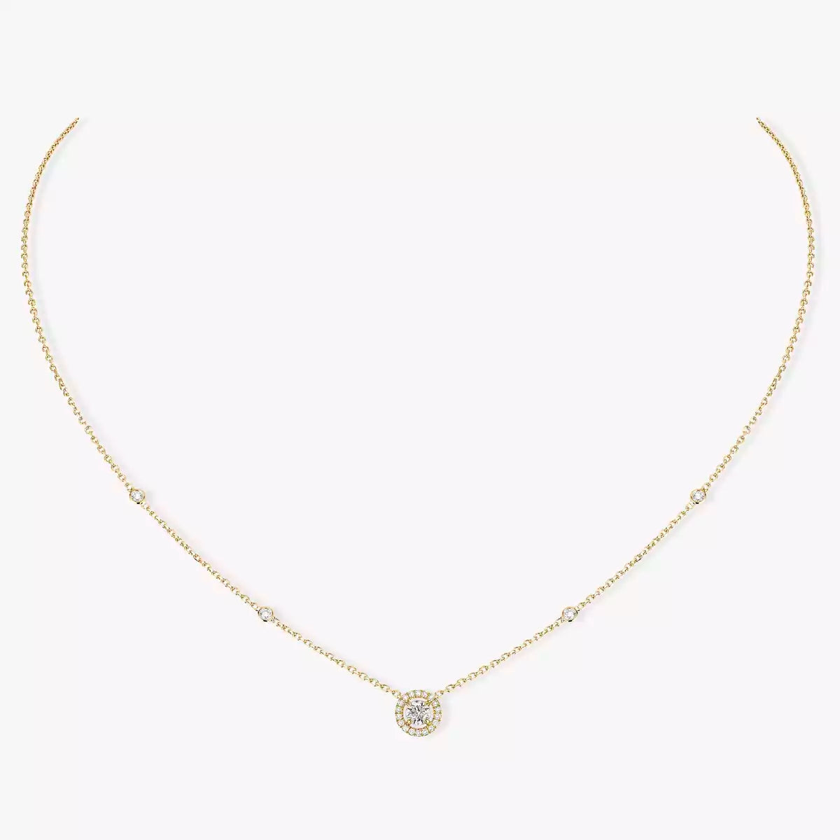 [Mystic JURI]Diamond Necklace 0,20ct Brilliant Shape Joy