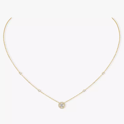 [Mystic JURI]Diamond Necklace 0,20ct Brilliant Shape Joy