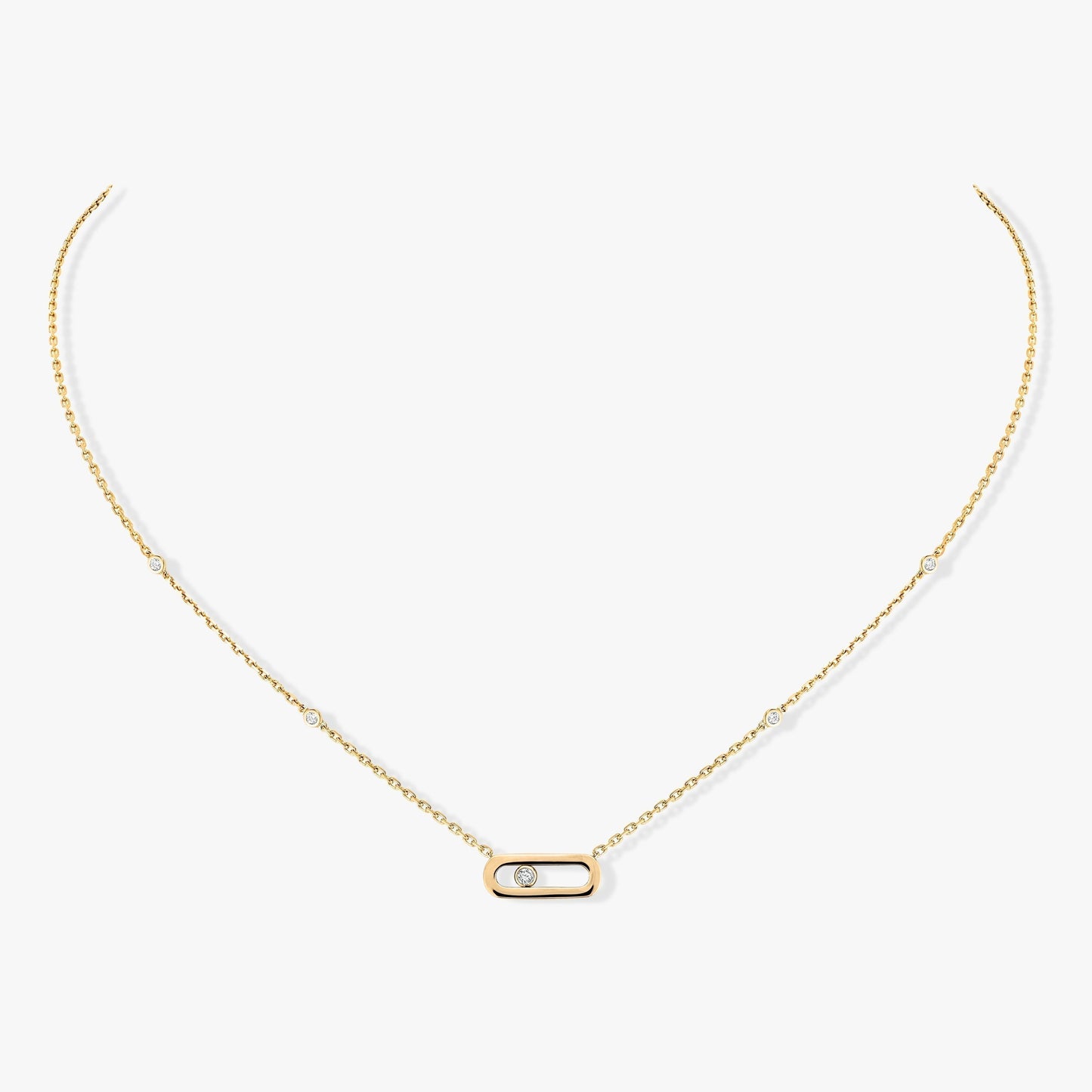 [Mystic JURI]MOVE UNO DIAMOND NECKLACE