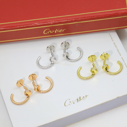[ミスティック]JUSTE イヤリング 12.75mm シルバー ダイヤモンド