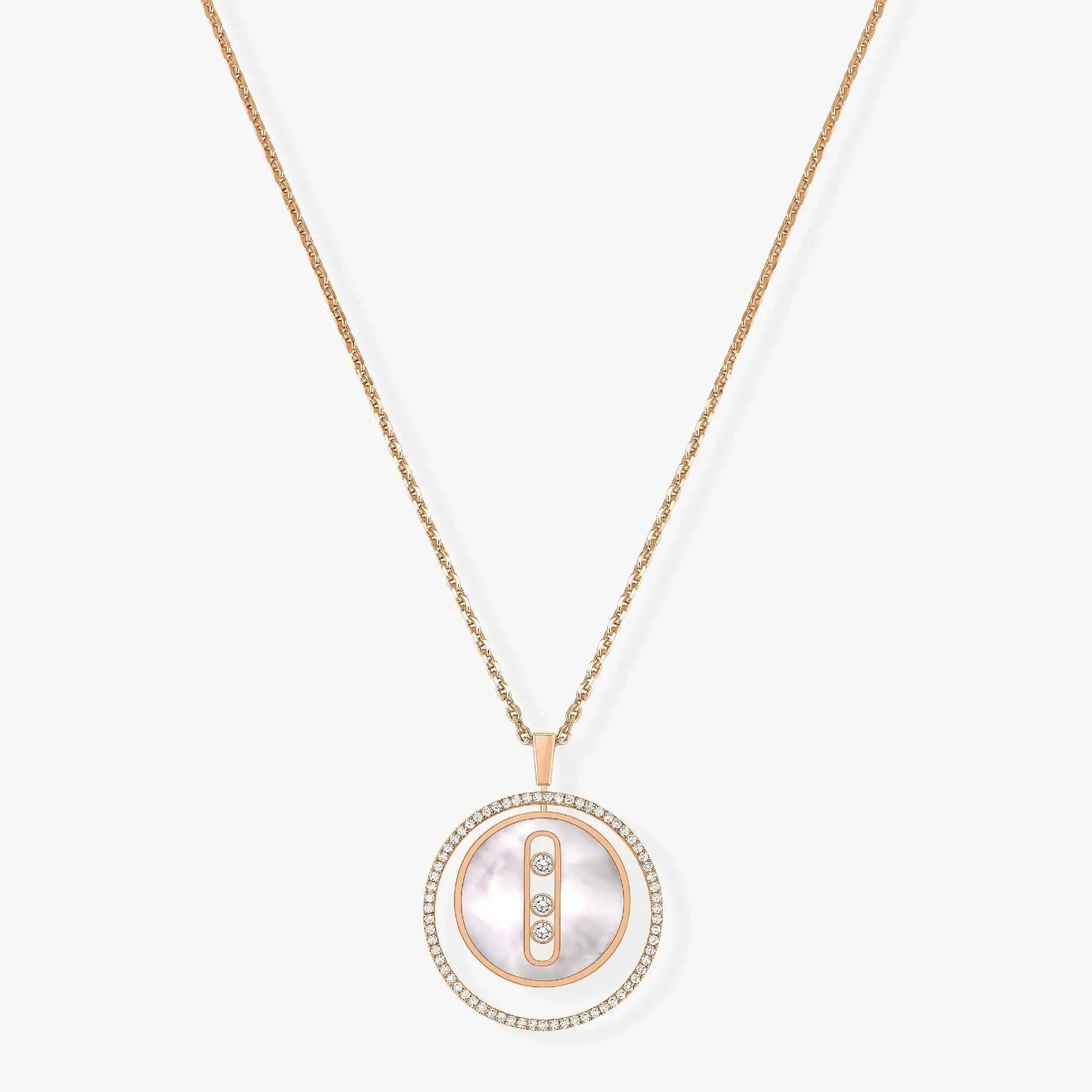 [Mystic JURI]Mystic MOVE MM NACRE BLANCHE DIAMOND NECKLACE