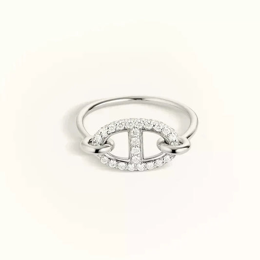[Mystic]RONDE SMALL SILVER DIAMOND RING