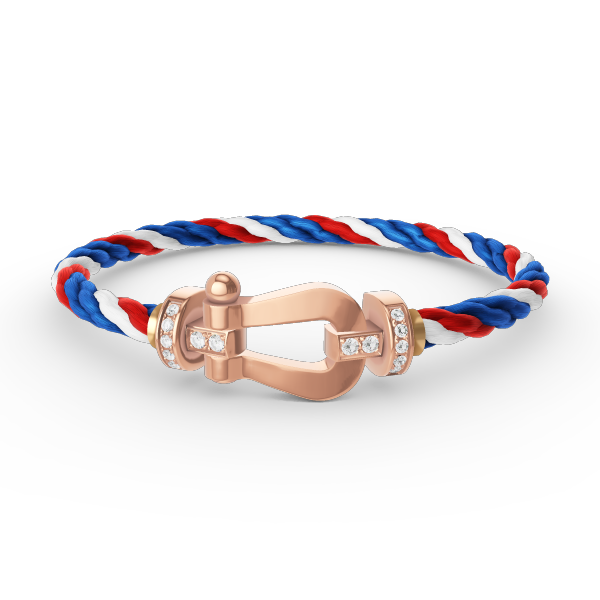 [Mystic]FORCE LARGE HORSESHOE HALF DIAMOND BRACELET ROSE GOLD