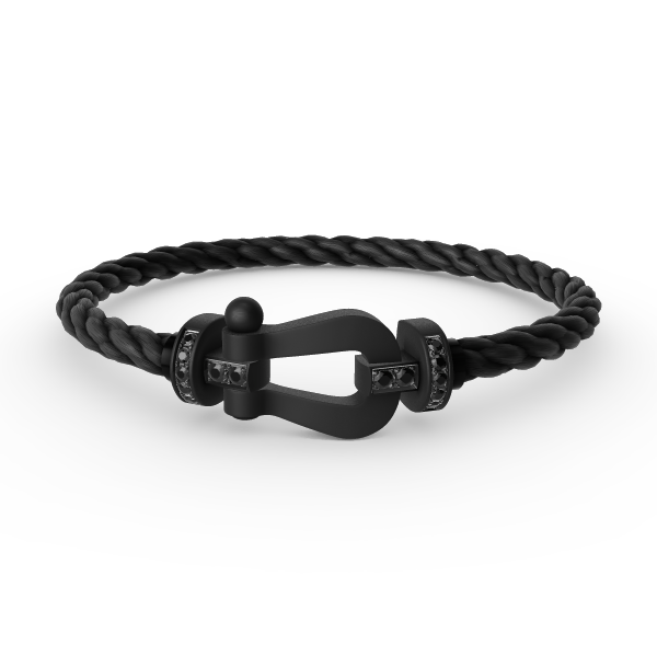 [Mystic]FORCE LARGE SERIES HORSESHOE BLACK SAMURAI BRACELET