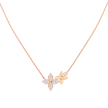 [Mystic]STAR BLOSSOM NECKLACE PINK GOLD DIAMONDS