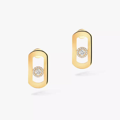 [Mystic JURI]So Move Diamond Earrings in Yellow Gold