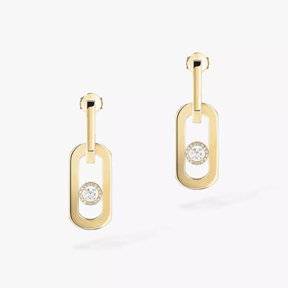 [Mystic JURI]So Move XL Diamond Pendant Earrings