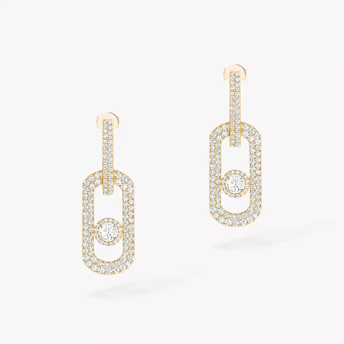 [Mystic JURI]So Move XL Pave_-Set Diamond Pendant Earrings
