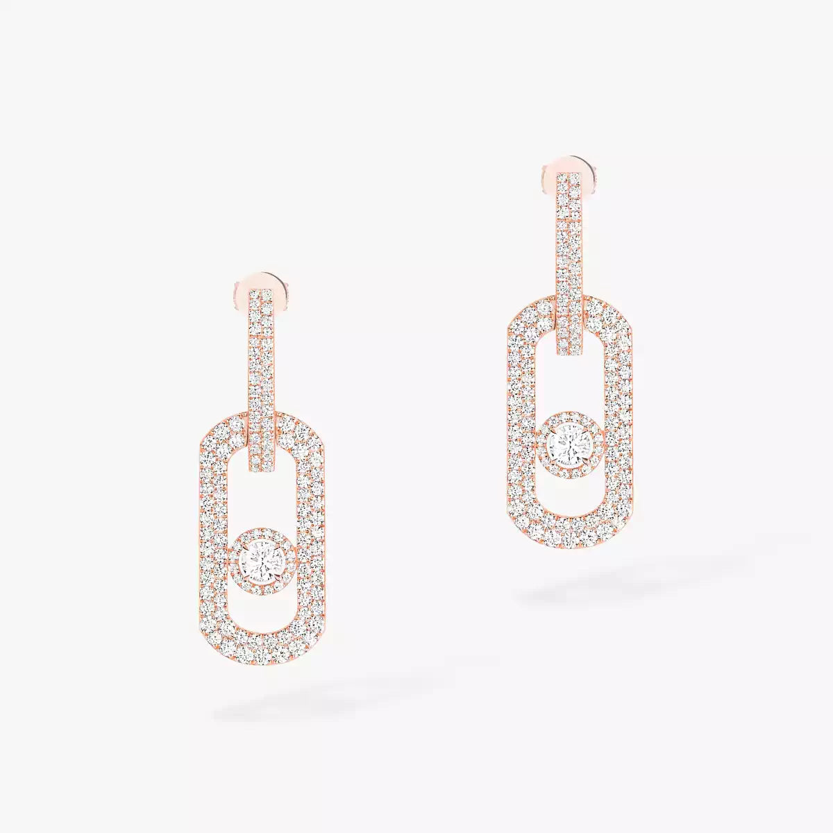 [Mystic JURI]So Move XL Pave_-Set Diamond Pendant Earrings