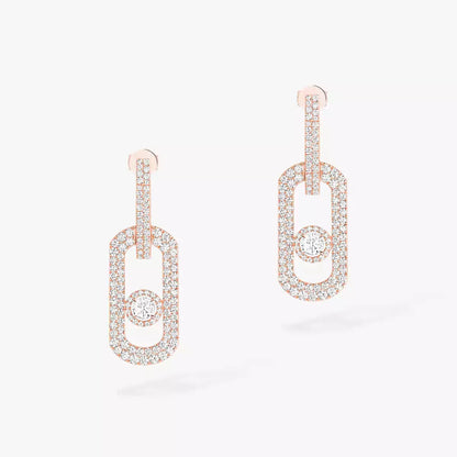[Mystic JURI]So Move XL Pave_-Set Diamond Pendant Earrings