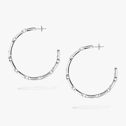 [[Mystic JURI]Move Link Diamond Hoop Earrings