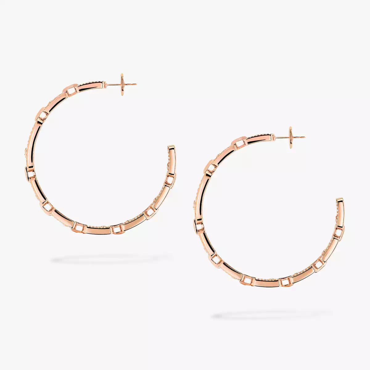 [[Mystic JURI]Move Link Diamond Hoop Earrings