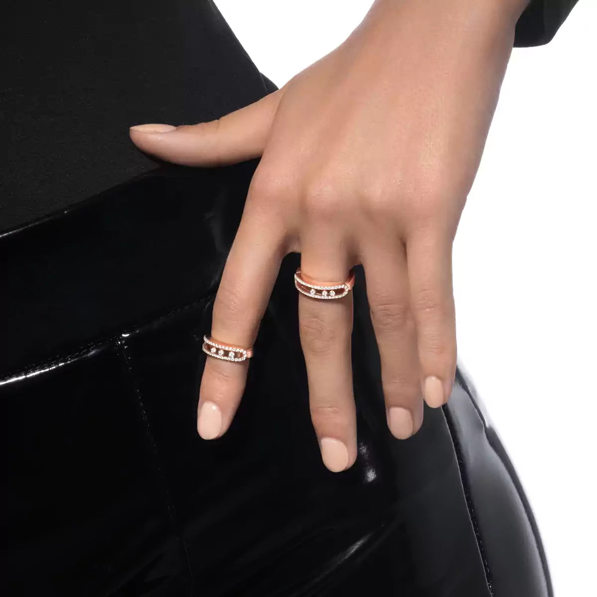 [Mystic JURI] Baby Move Gold Diamond Pave_ Ring