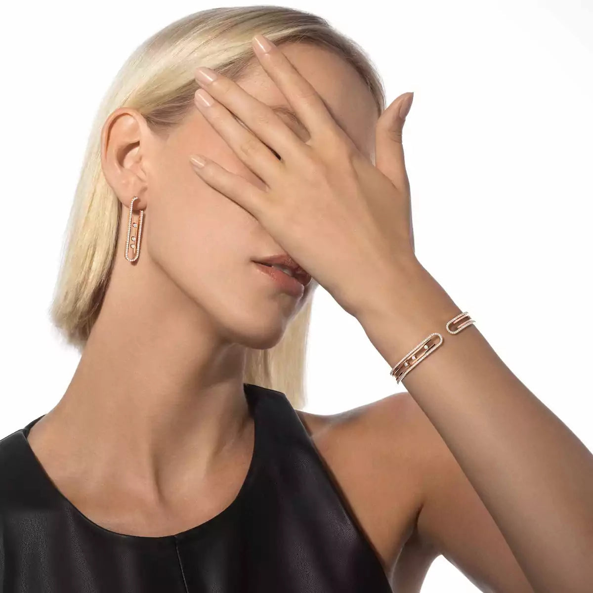 [Mystic JURI]Diamond Pendant Earrings Move 10Th