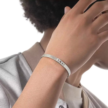 [Mystic JURI]Move Noa Ciselé half pavé bangle