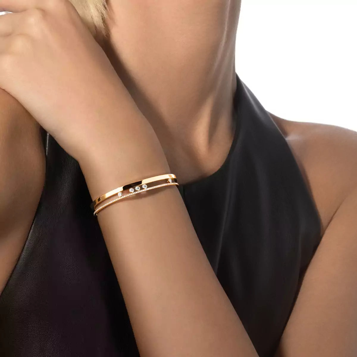 [Mystic JURI]Move Romane Diamond Bangle Bracelet
