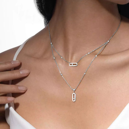 [Mystic JURI] Move Uno Diamond Necklace
