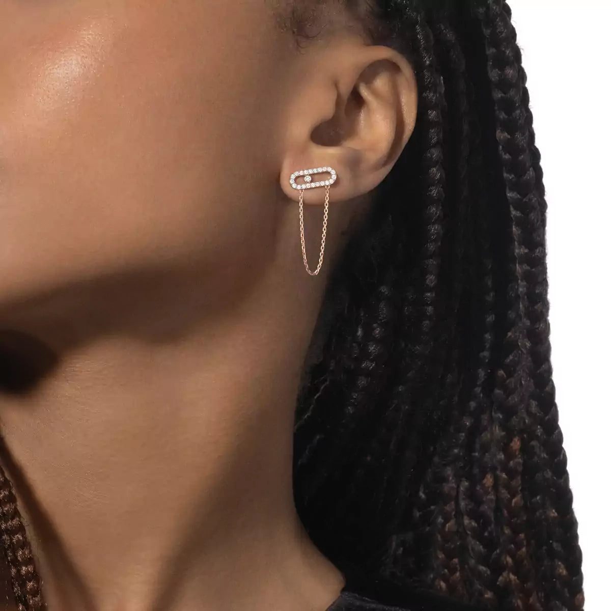 [Mystic JURI]Move Uno Diamond Earrings