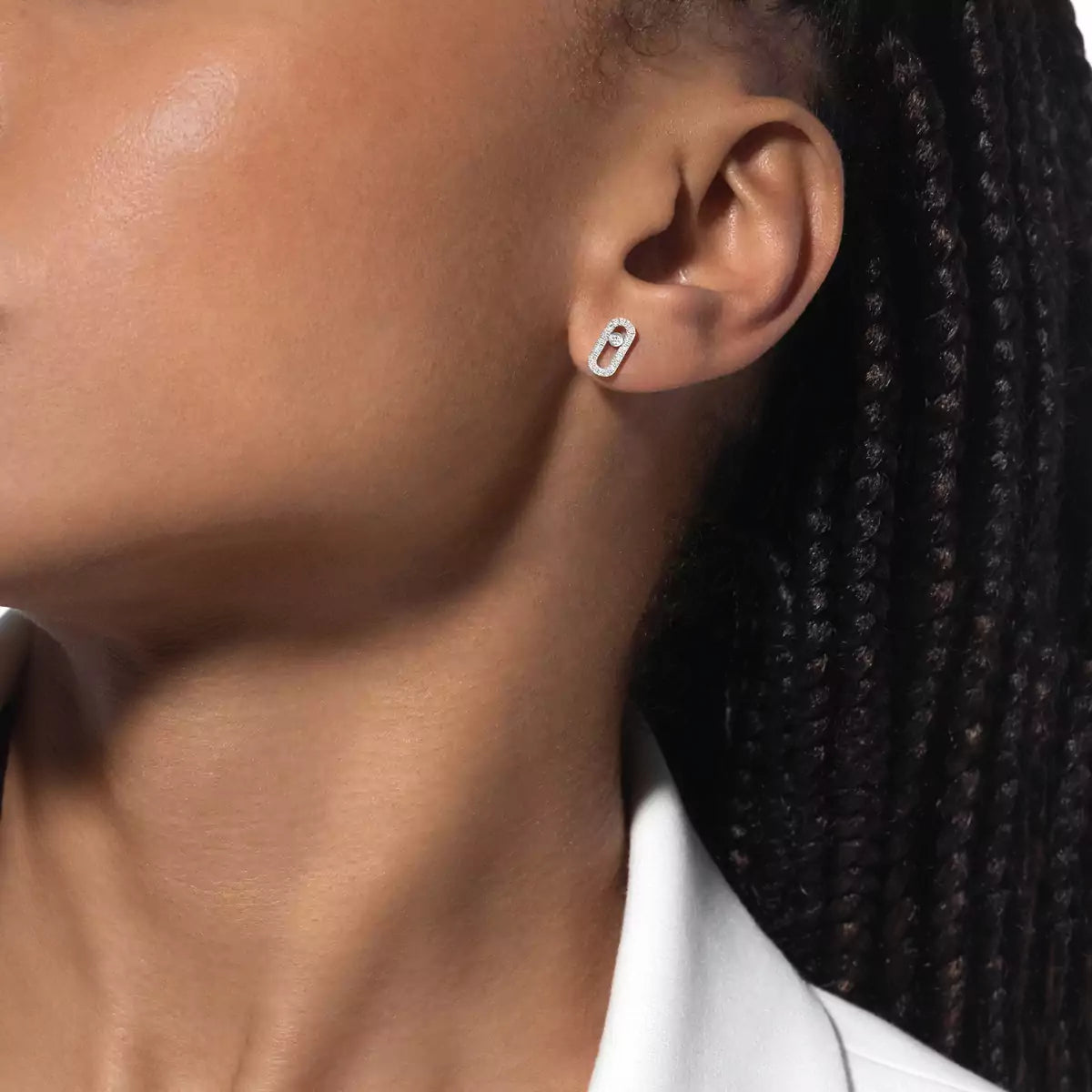 [Mystic JURI]Move Uno Diamond Earrings