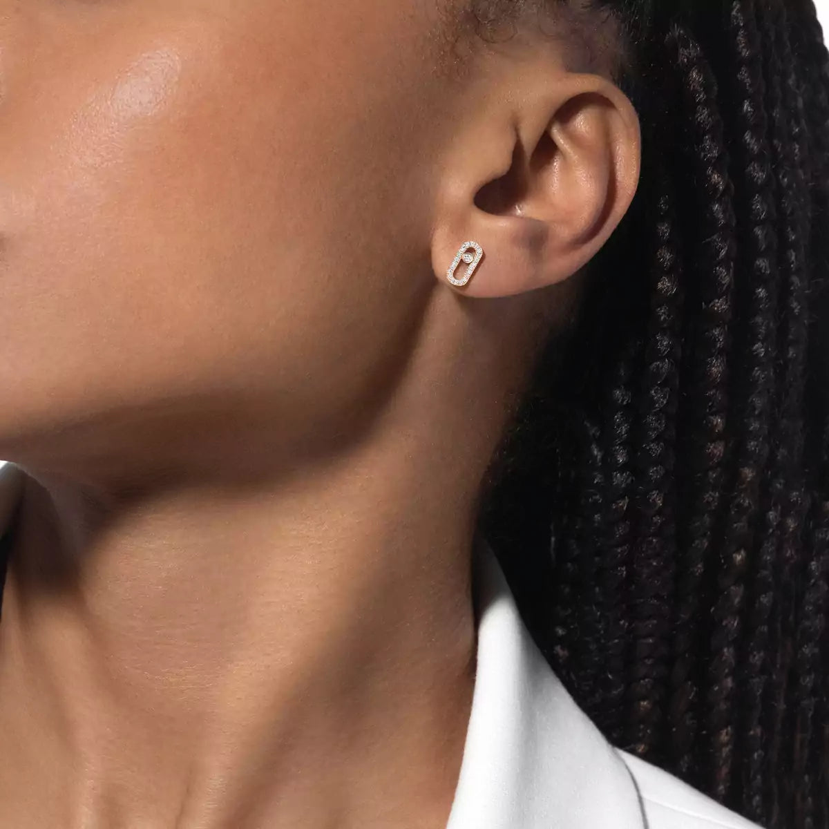 [Mystic JURI]Move Uno Diamond Earrings