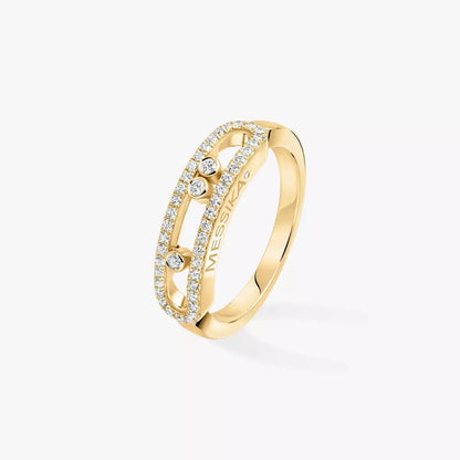 [Mystic JURI] Baby Move Gold Diamond Pave_ Ring