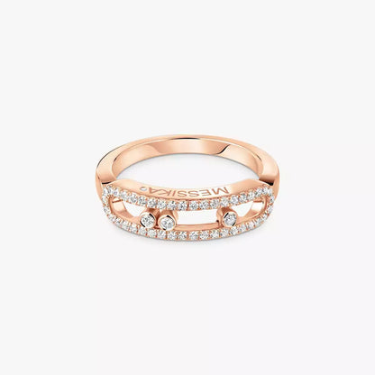 [Mystic JURI] Baby Move Gold Diamond Pave_ Ring