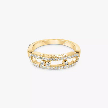 [Mystic JURI] Baby Move Gold Diamond Pave_ Ring