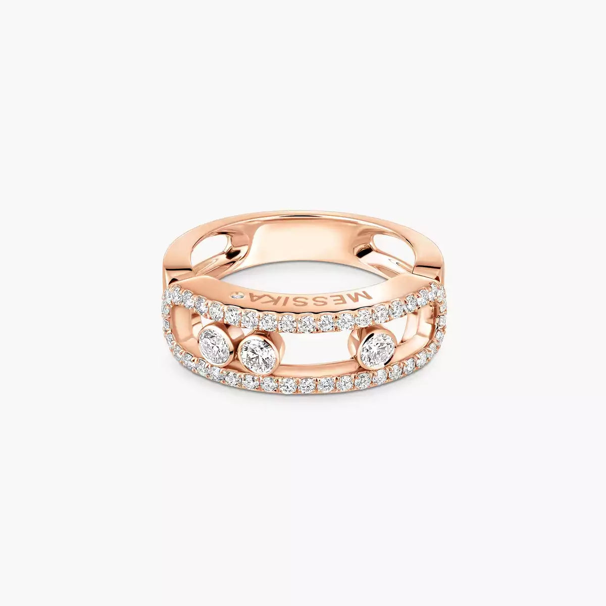 [Mystic JURI] Move Gold Diamond Pave_ Ring