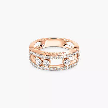 [Mystic JURI] Move Gold Diamond Pave_ Ring