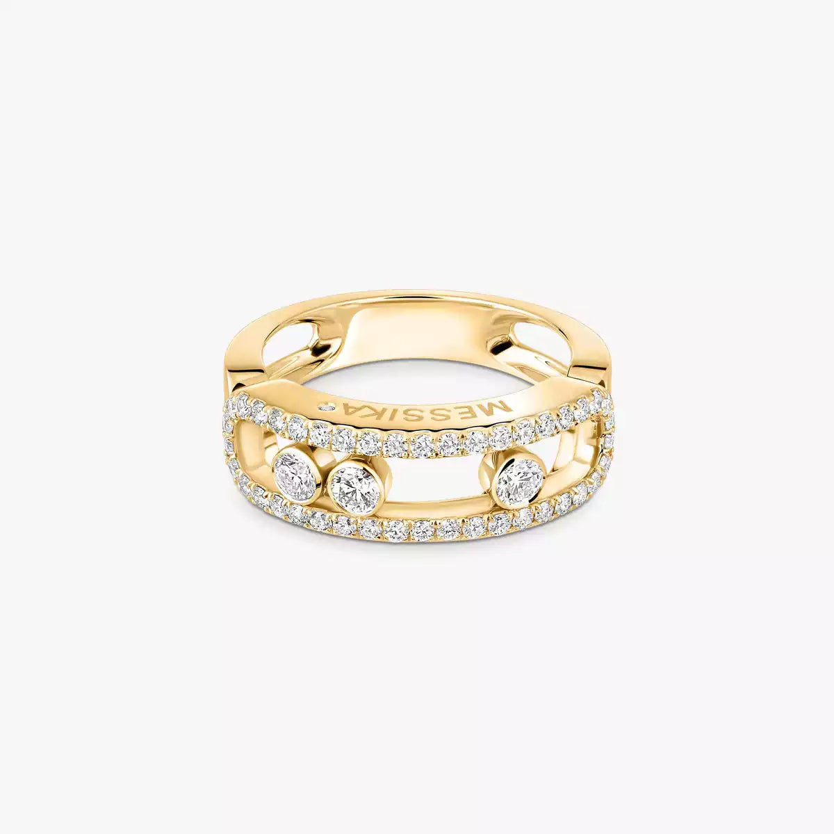 [Mystic JURI] Move Gold Diamond Pave_ Ring