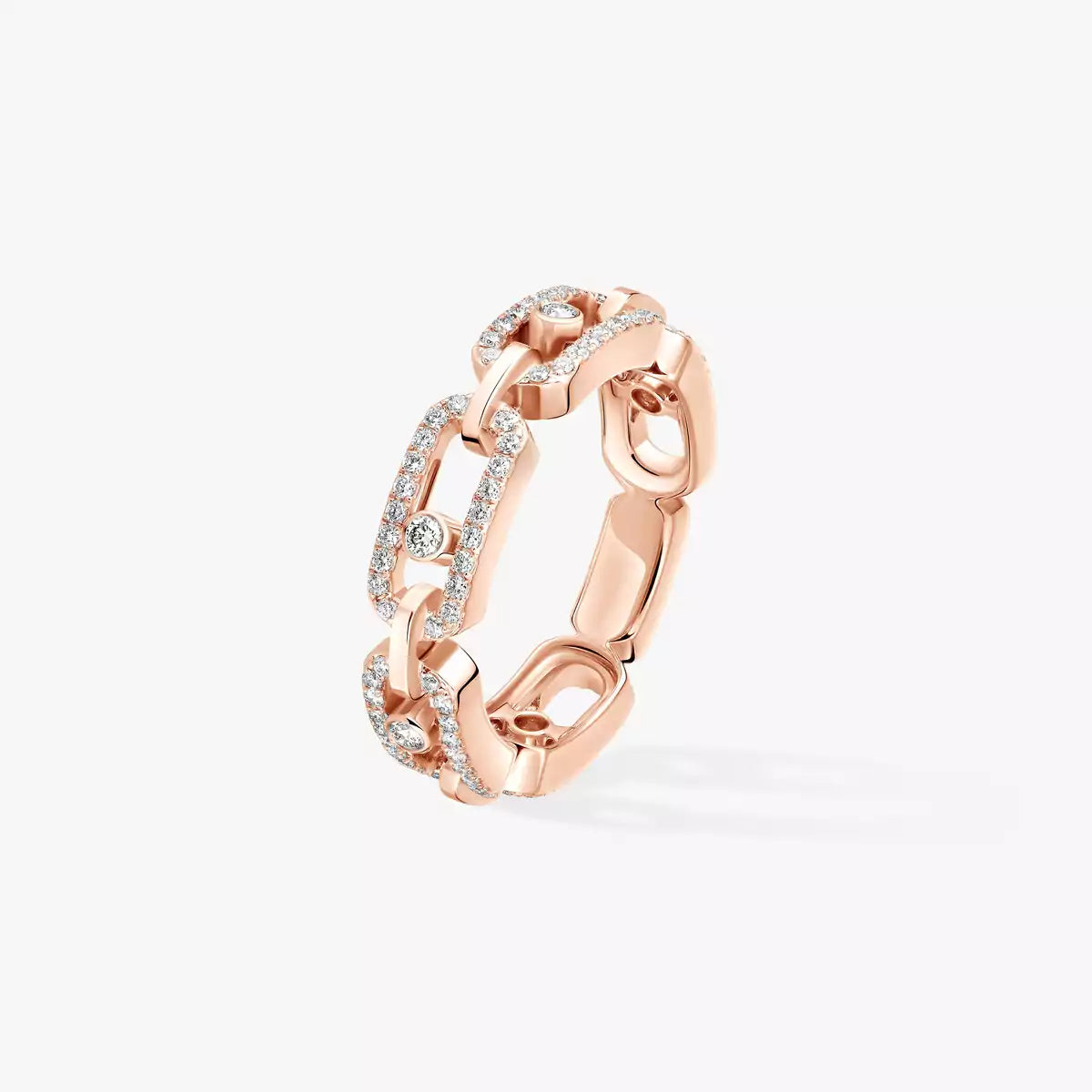 [Mystic JURI]Move Link Pave_-Set Diamond Ring in Gold