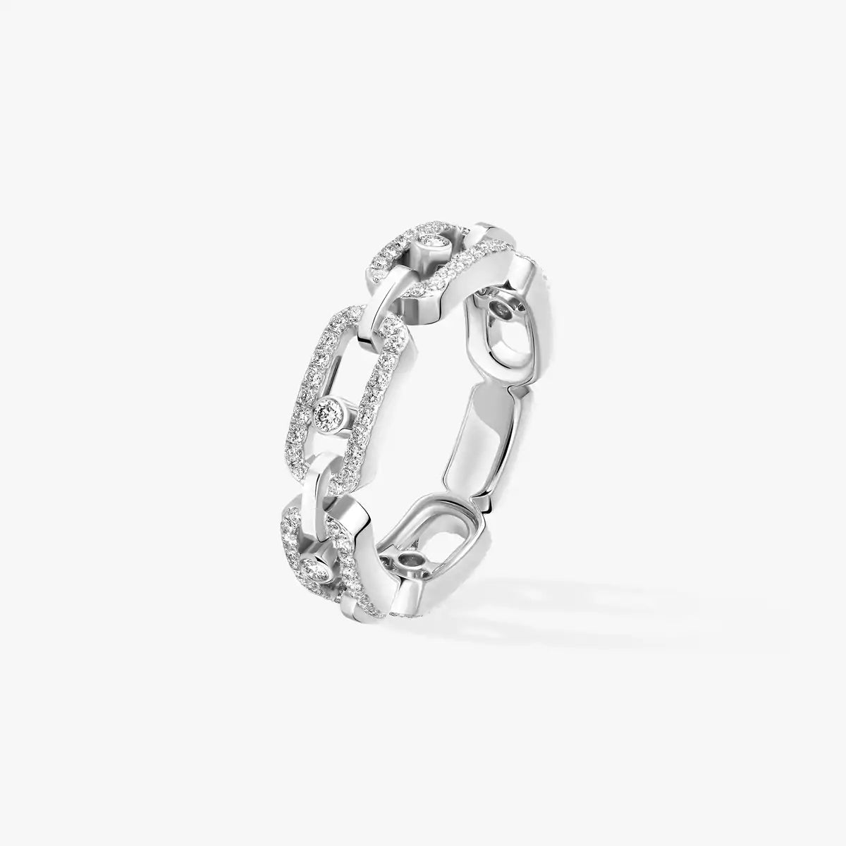 [Mystic JURI]Move Link Pave_-Set Diamond Ring in Gold
