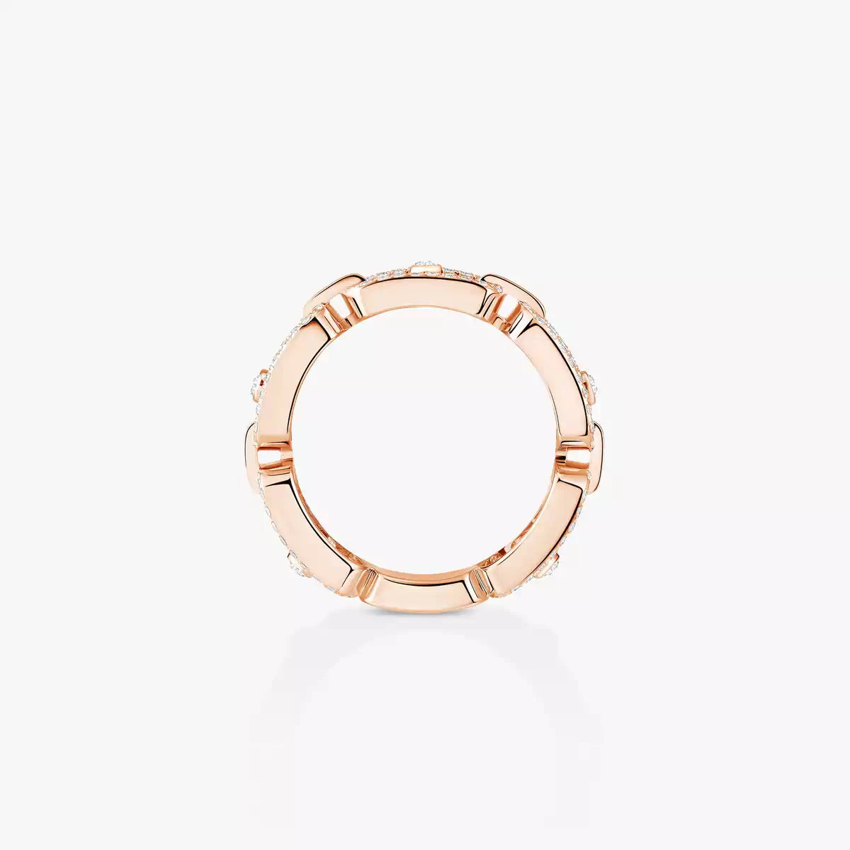 [Mystic JURI]Move Link Pave_-Set Diamond Ring in Gold