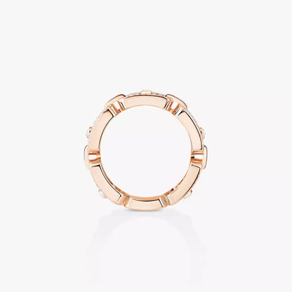 [Mystic JURI]Move Link Pave_-Set Diamond Ring in Gold
