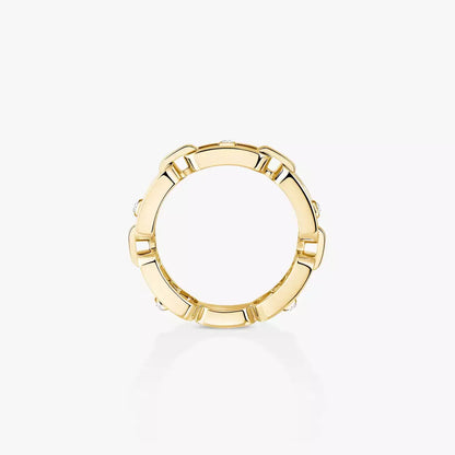[Mystic JURI]Move Link Pave_-Set Diamond Ring in Gold