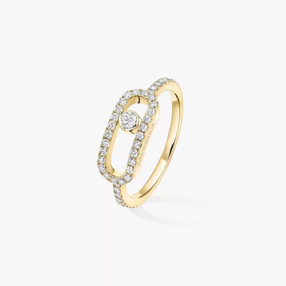 [Mystic JURI]Move Uno Diamond Ring in Gold