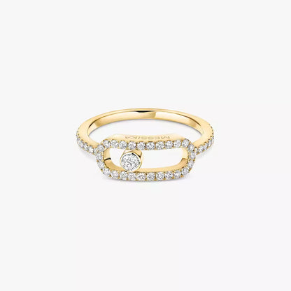 [Mystic JURI]Move Uno Diamond Ring in Gold