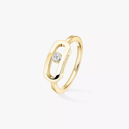 [Mystic JURI]Move Uno Diamond Ring in Gold