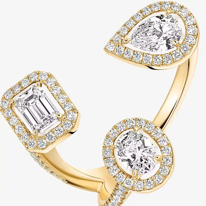 [[Mystic JURI] Diamond Ring 0,25ct My Twin Trilogy