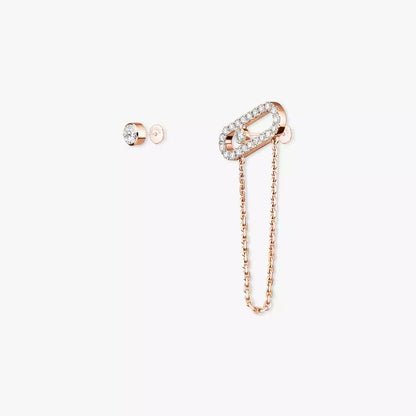 [Mystic JURI]Move Uno Diamond Earrings