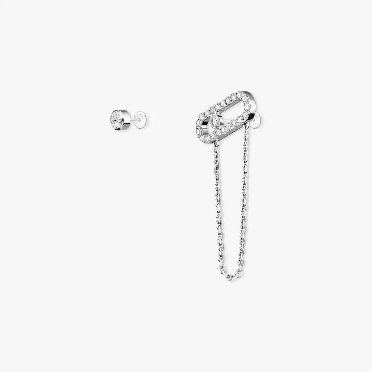 [Mystic JURI]Move Uno Diamond Earrings
