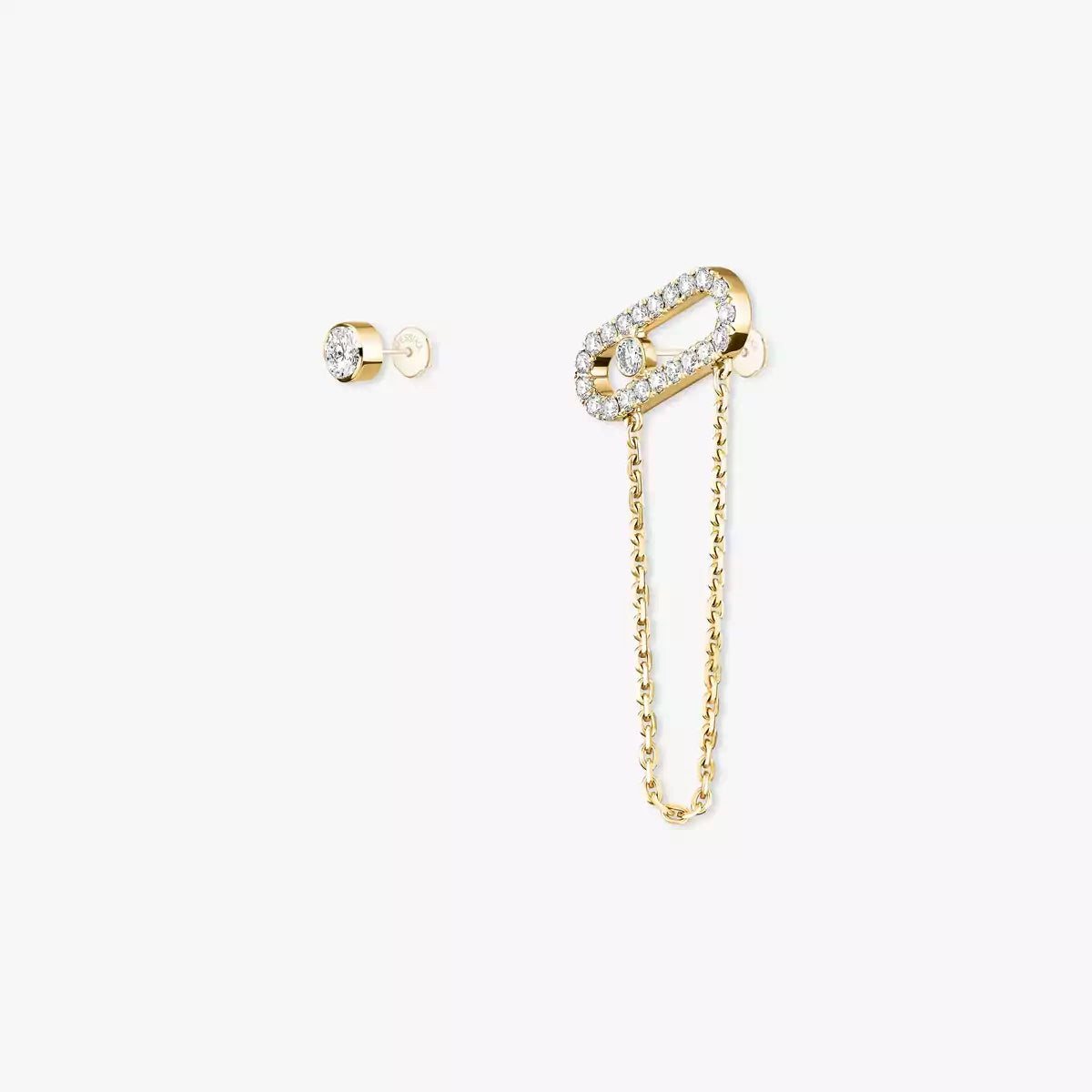 [Mystic JURI]Move Uno Diamond Earrings