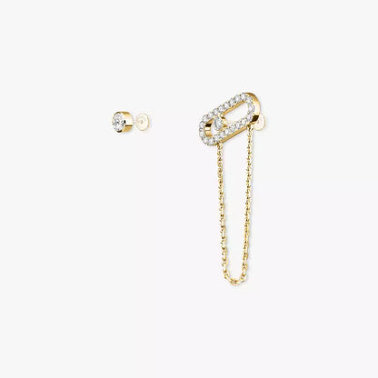 [Mystic JURI]Move Uno Diamond Earrings