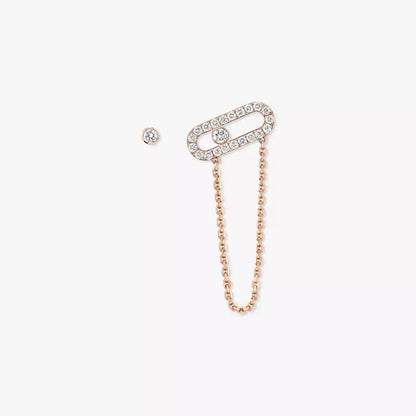 [Mystic JURI]Move Uno Diamond Earrings