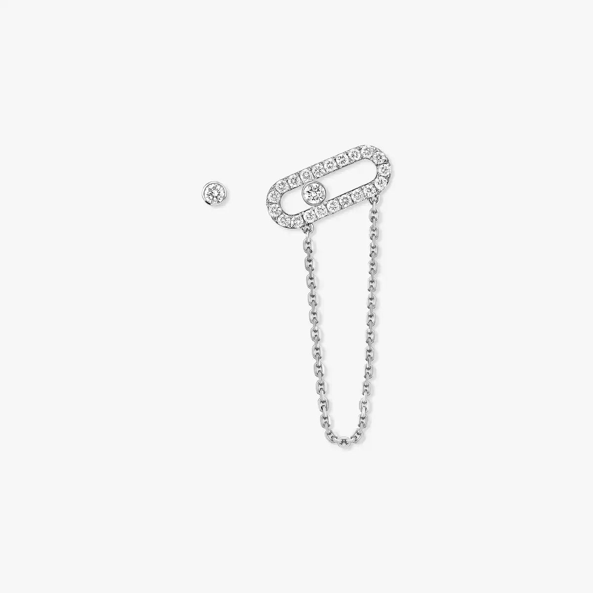 [Mystic JURI]Move Uno Diamond Earrings