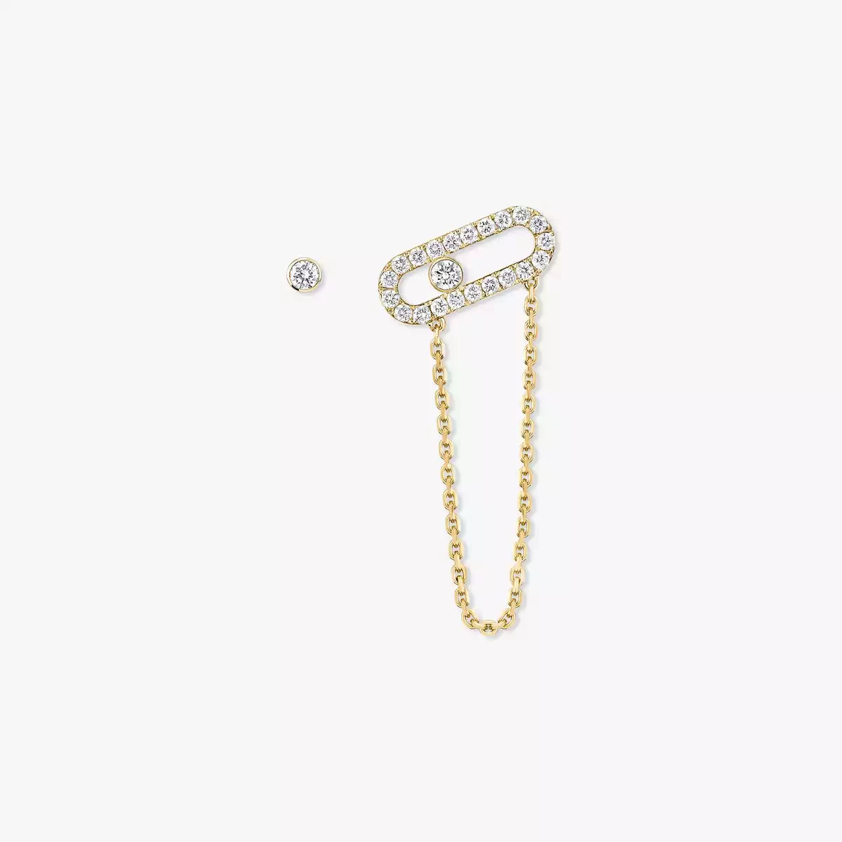 [Mystic JURI]Move Uno Diamond Earrings