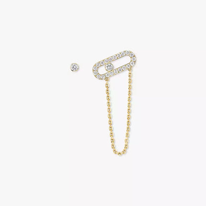 [Mystic JURI]Move Uno Diamond Earrings