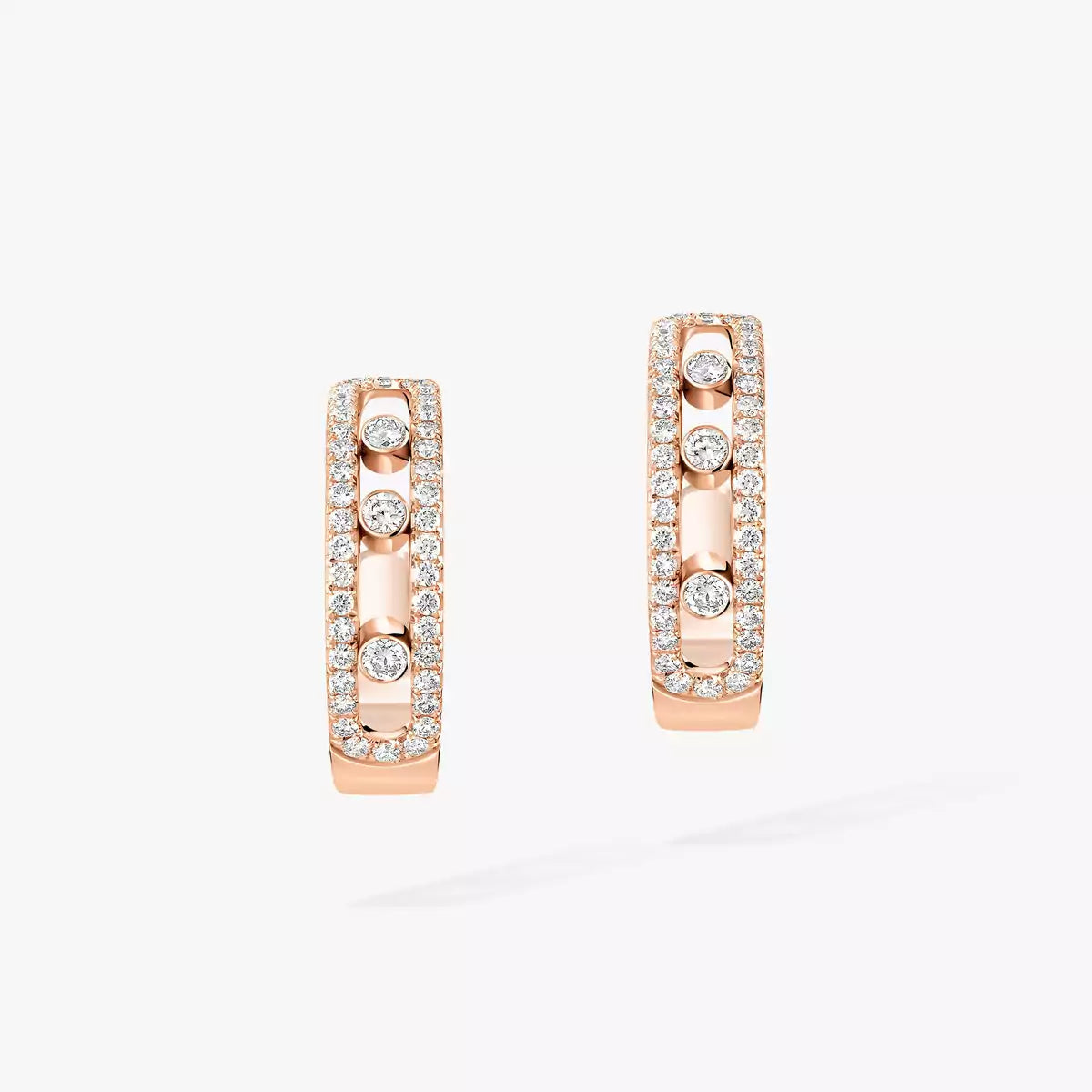 [Mystic JURI]Diamond Pave_ Hoop Earrings Move