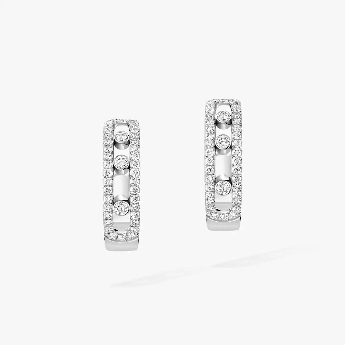 [Mystic JURI]Diamond Pave_ Hoop Earrings Move